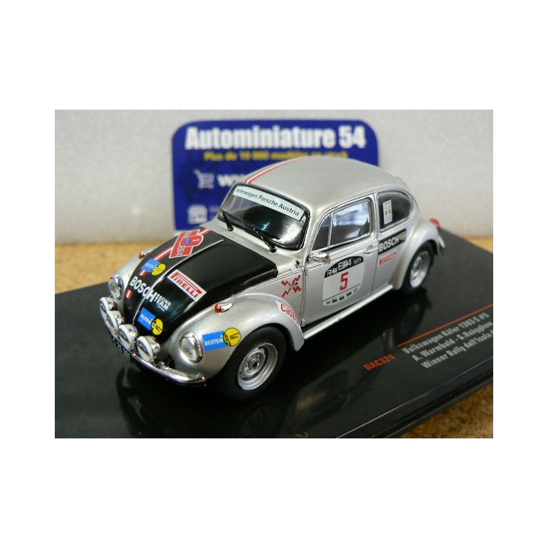 1973 Volkswagen kafer Cox 1303S n°5 Warmbold - Haäggbom 1st winner Elba Rally RAC324 Ixo Models