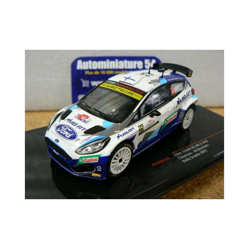 2021 Ford Fiesta R5 MK2 n°25 Suninen - Markkula Rally Croatia RAM801 Ixo Models