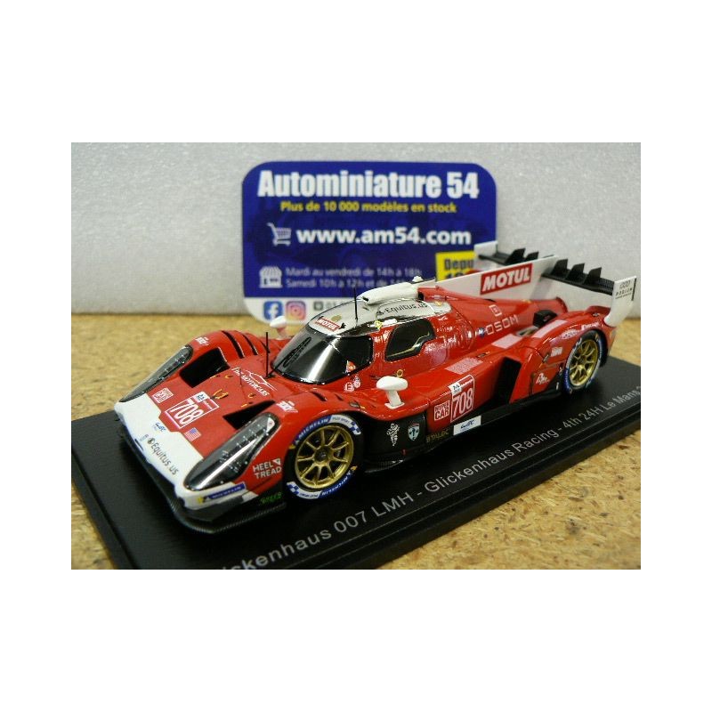 2021 Glickenhaus 007 n°708 Derani - Mailleux - Pla 4th Le Mans S8233 Spark Model