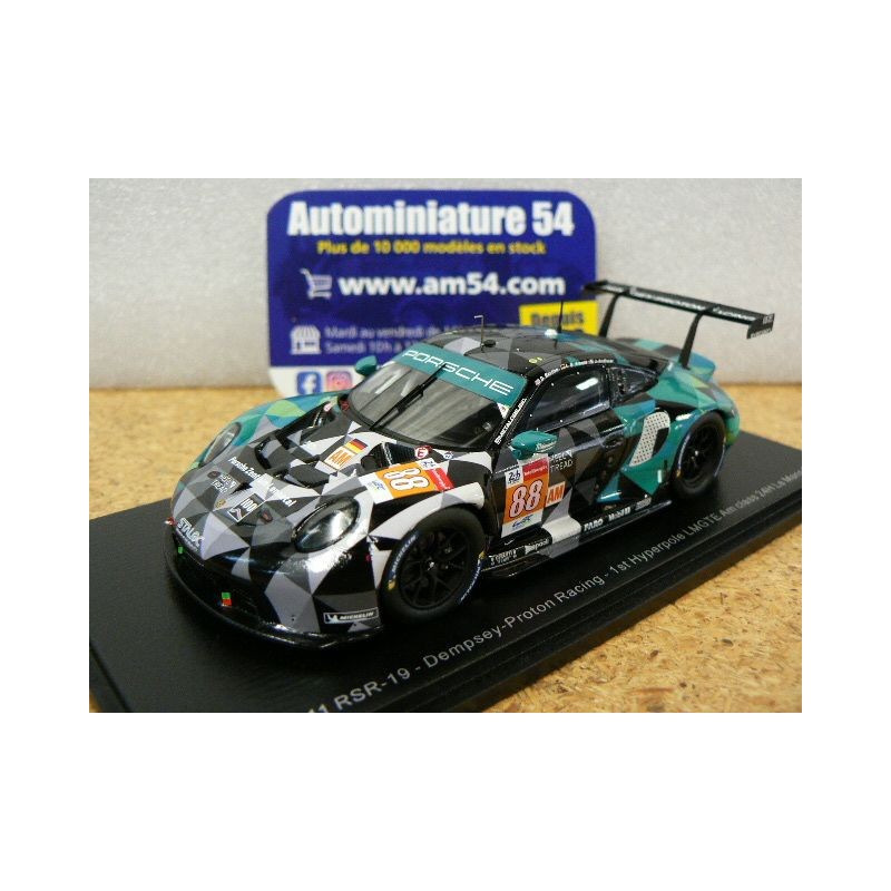 2021 Posche 911 RSR - 19 Dempsey - Proton n°88 Andlauer - Bastien - Arnold Le Mans S8272 Spark Model