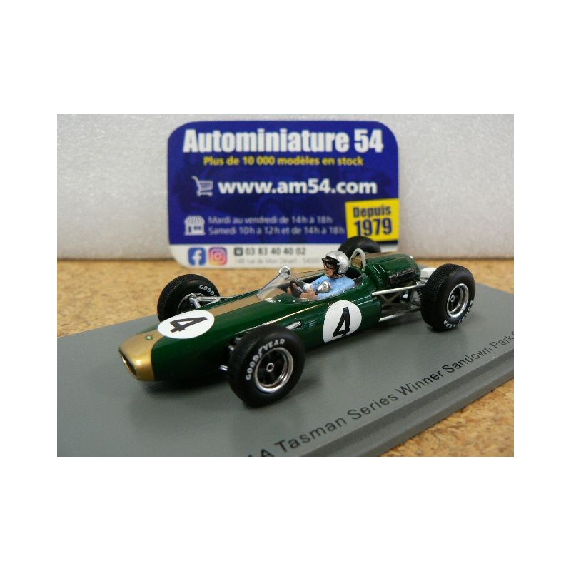 1965 Brabham BT11A n°4 Jack Brabham Tasman Series 1st Winner Sandown Park Cup S7434 Spark Model