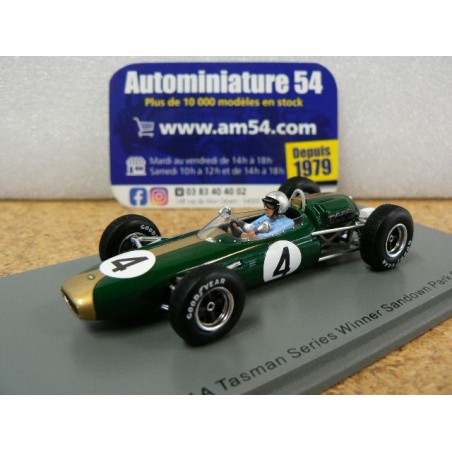 1965 Brabham BT11A n°4 Jack Brabham Tasman Series 1st Winner Sandown Park Cup S7434 Spark Model