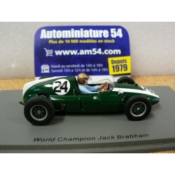 1959 Cooper T51 n°24 Jack Brabham 1st winner Monaco GP World Champion S8039 Spark Model