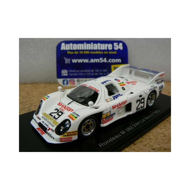 1983 Rondeau M382 n°29 Herregods - Witmeur - Libert Le Mans S2284 Spark Model