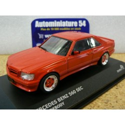 Mercedes 560 SEC AMG Widebody Red 1990 S4310902 Solido