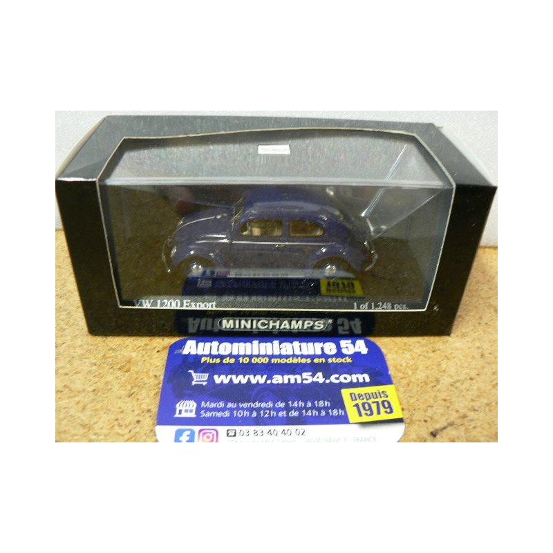 Volkswagen 1200 Export Blue 1951 430051204 Minichamps Cox type1