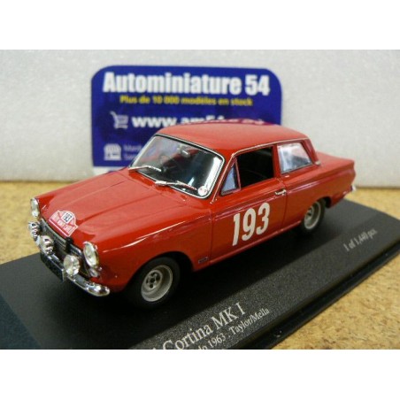 1963 Ford Cortina Lotus Mk1 n°193 Taylor - Mella Rally Monte Carlo 400638293 Minichamps