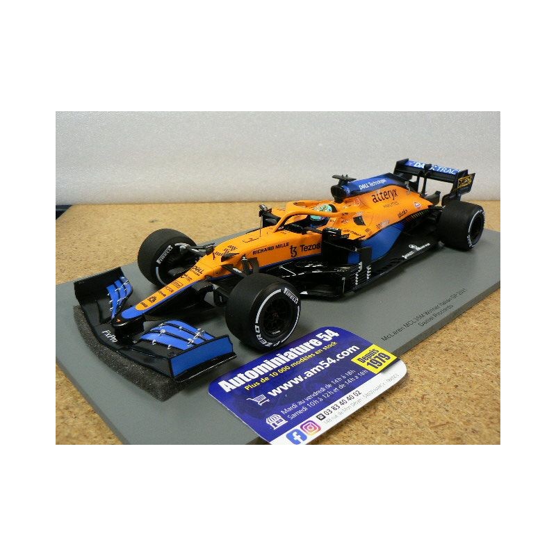 2021 McLaren MCL35M n°3 D Ricciardo 1st Winner Italian GP 18S602 Spark Model