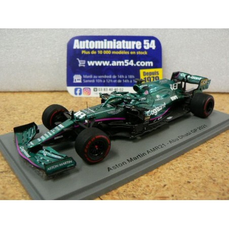 2021 Aston Martin AMR21 n°18 Lance Stroll 100th Race Abu Dhabi GP S7859 Spark Model