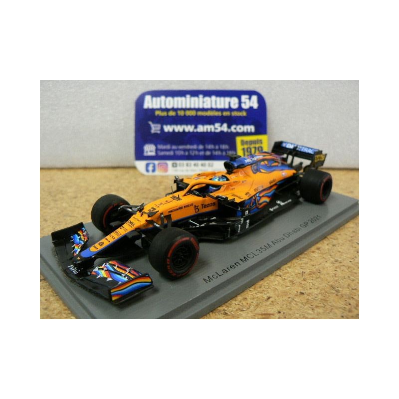 2021 McLaren MCL35M n°3 Daniel Ricciardo Abu Dhabi GP S7854 Spark Model