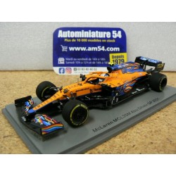 2021 McLaren MCL35M n°4 Lando Norris Abu Dhabi GP S7855 Spark Model