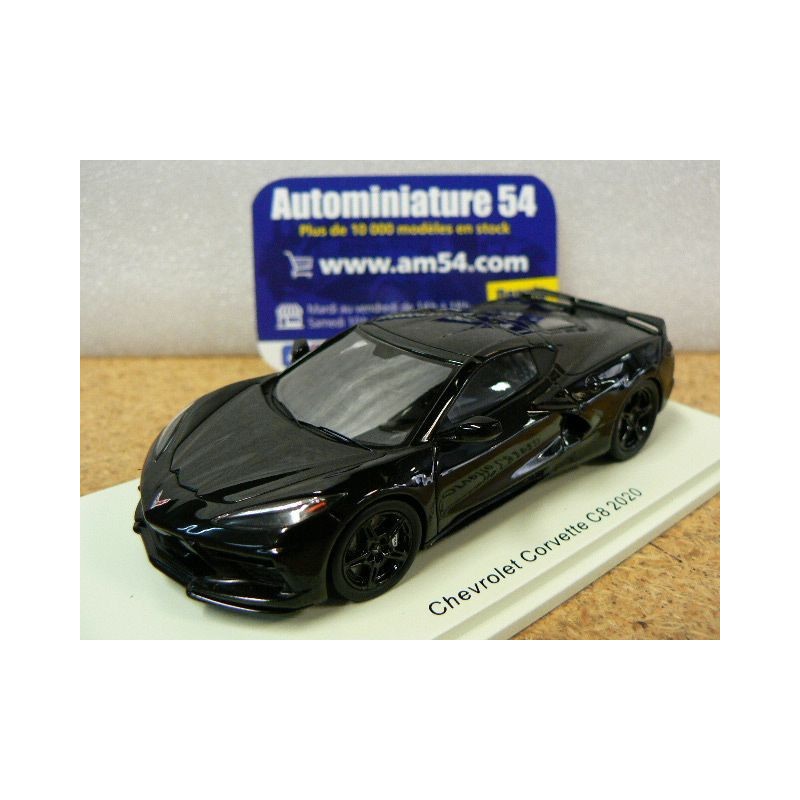 Chevrolet Corvette C8 Black 2020 S5061 Spark Model