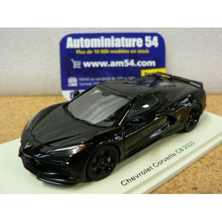 Chevrolet Corvette C8 Black 2020 S5061 Spark Model