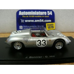 1960 Posche RS60 J.Bonnier - G.Hill N°33 24H Le Mans S9728 Spark Model