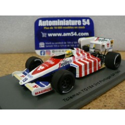 1984 Toleman TG184 3rd Portugal GP Ayrton Senna S2784 Spark Model