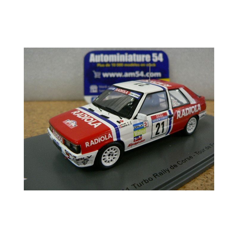 1987 Renault 11 Turbo n°21 P.Rouby - J-L.Martin Rally de Corse - Tour de France SF146 Spark Model