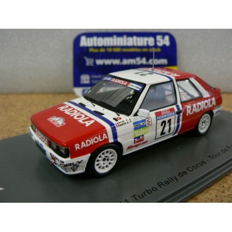 1987 Renault 11 Turbo n°21 P.Rouby - J-L.Martin Rally de Corse - Tour de France SF146 Spark Model