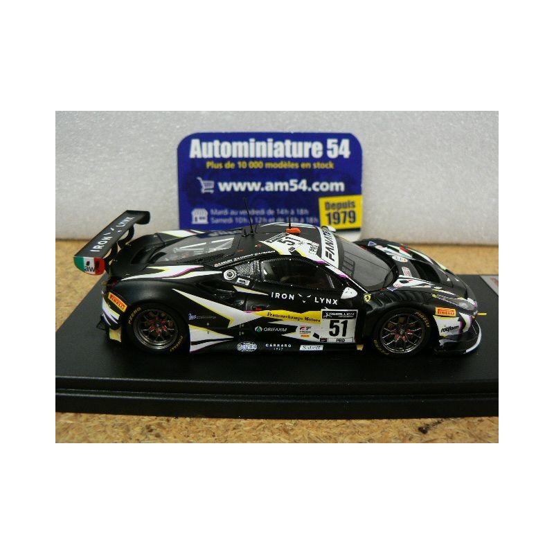 LOOKSMART LS18LM031 Scala 1/18 FERRARI 488 GTE IRON LYNX TEAM N 85 24h LE MANS 2