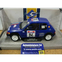 1990 Peugeot 205 Rallye n°24 Bourcier - Frangin Tour de Corse  S1801711 Solido