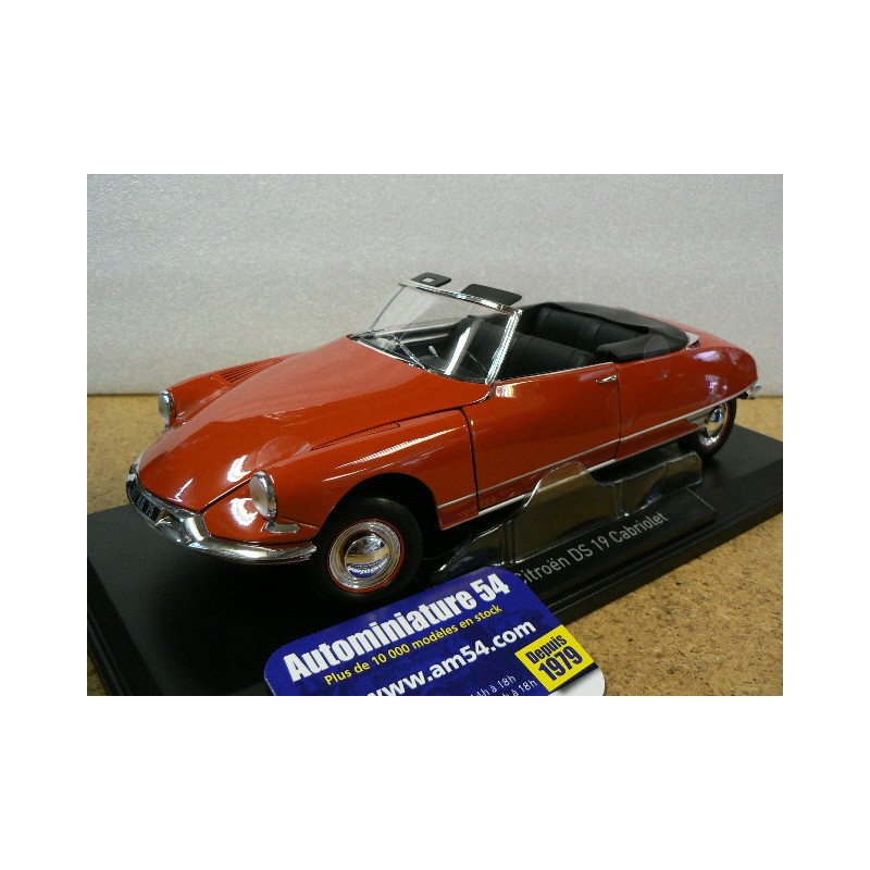 Citroen DS 19 cabriolet 1961 Corail Red 181599 Norev