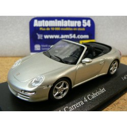 Porsche 911 - 997 carrera 4S ph1 Cabriolet 2005 Silver 400065330 Minichamps