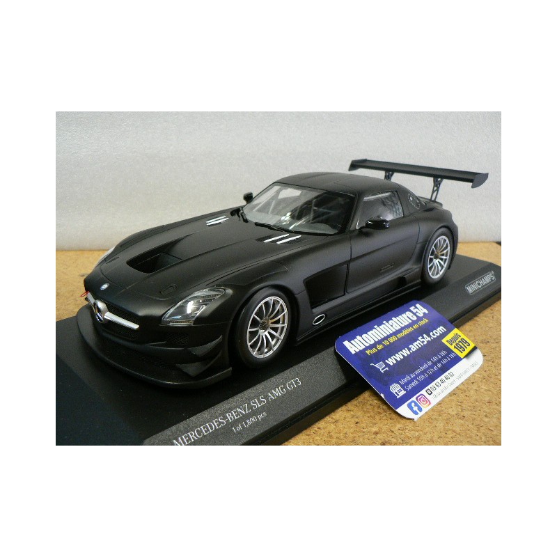 Mercedes Benz SLS AMG GT3 Street 2011 Matt Black 151113101 Minichamps