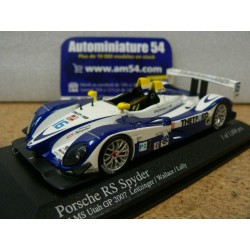 2007 Porsche RS Spyder n°16 Leitzinger - Wallace - Lally ALMS UTAH GP 400076616 Minichamps