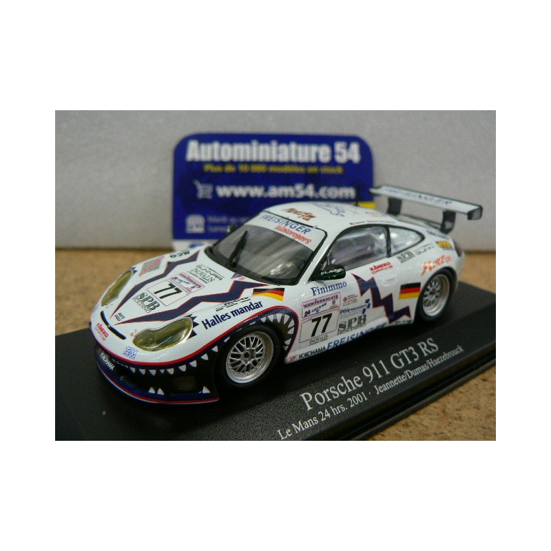 2001 Porsche 911 GT3 RS  n°77 T2M Jeanette - Dumas - Haezebrouck Le Mans LM 400016977 Minichamps