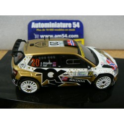 2021 Skoda Fabia Rally2 Evo n°20 Mikkelsen - Hall 1st Winner WRC2 Rallye Monza RAM827 Ixo Models