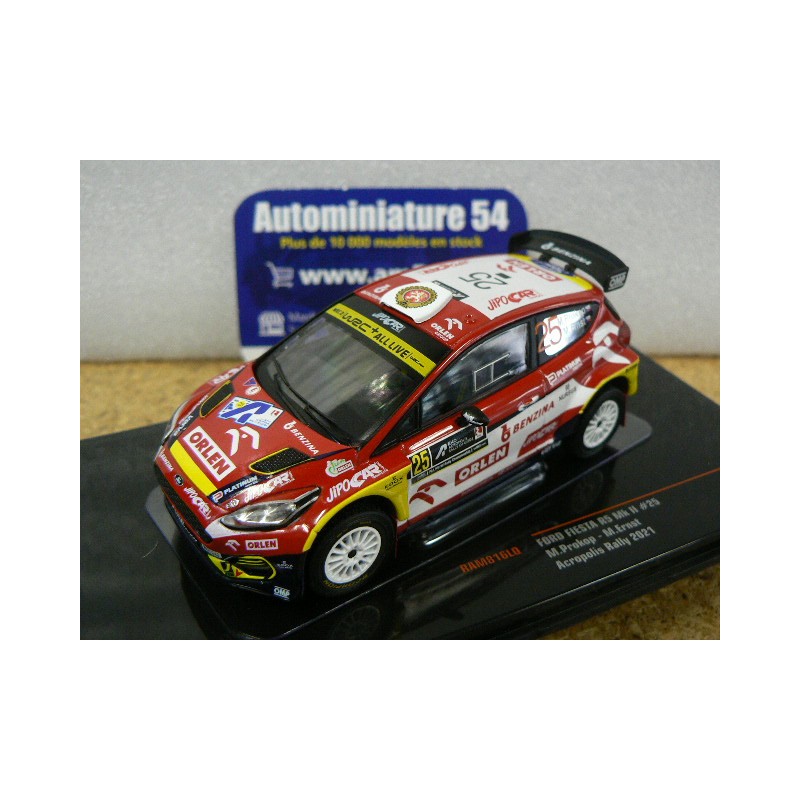 2021 Ford Fiesta R5 MK2 n°25 Prokop - Ernst Acropolis  RAM816 Ixo Models