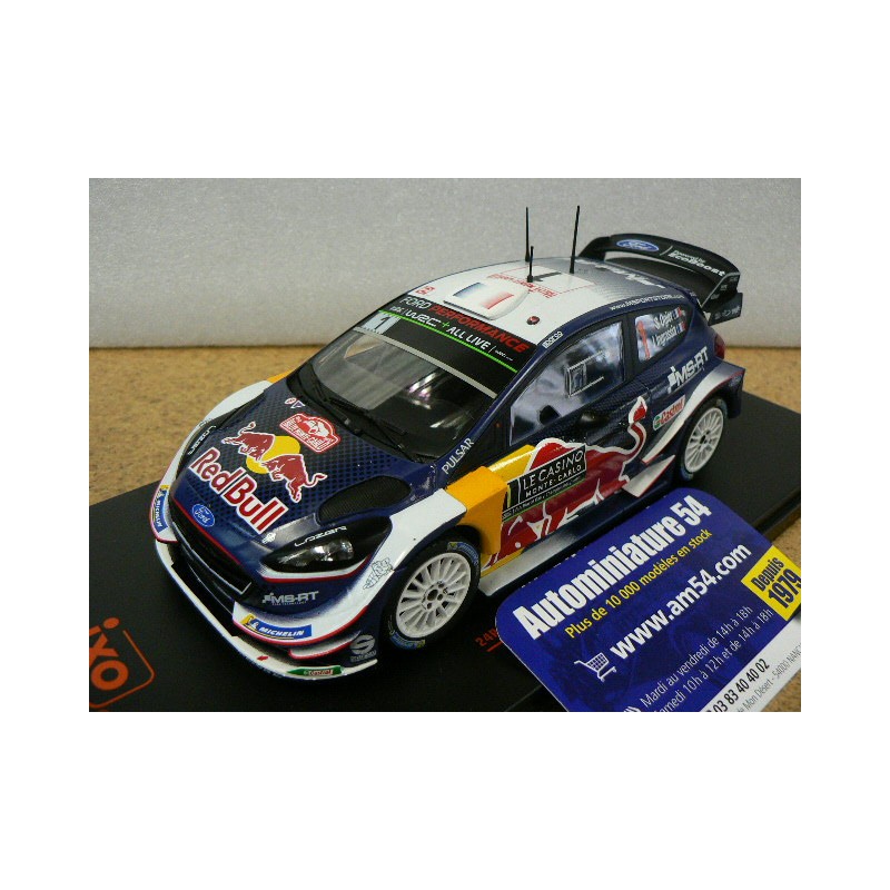 2018 Ford Fiesta WRC n°1 Ogier - Ingrassia 1st Winner Monte Carlo 24RAL014A Ixo Model