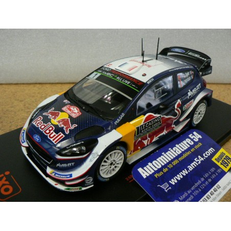 2018 Ford Fiesta WRC n°1 Ogier - Ingrassia 1st Winner Monte Carlo 24RAL014A Ixo Model