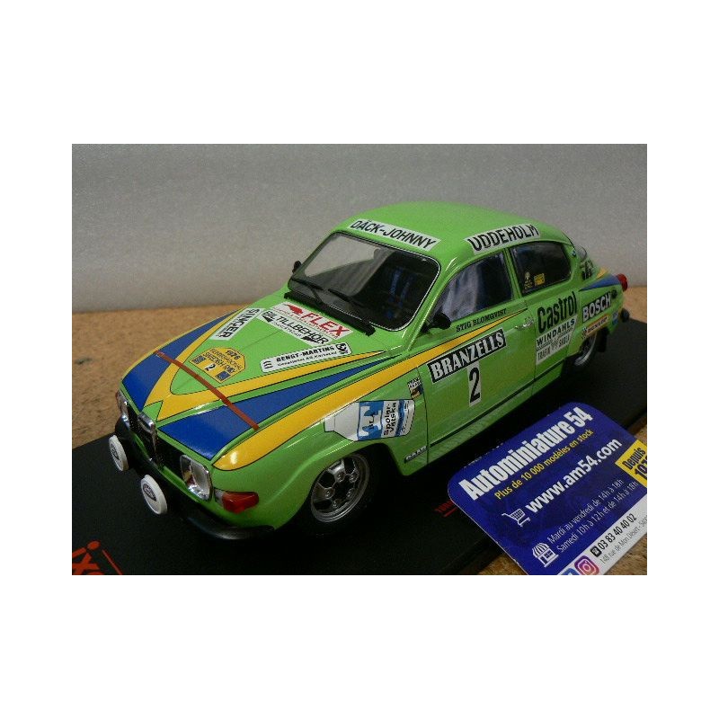 1976 Saab 96 V4 n°2 Blomqvist - Sylvan Swedish Rally 18RMC085B Ixo Models