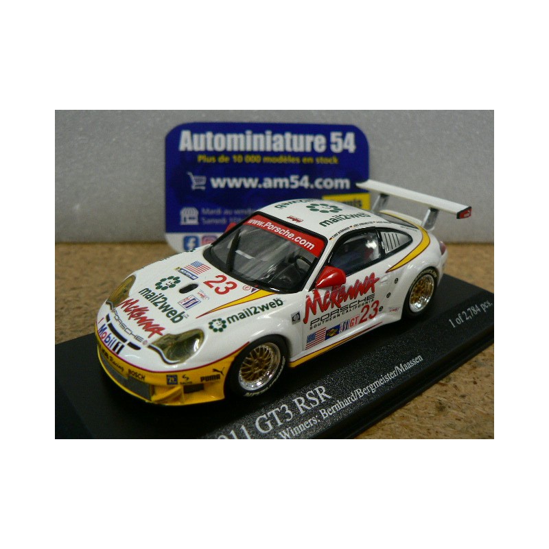 2004 Porsche 911 - 996 GT3 RSR ph2 n°23 12h Sebring 2004  Winner 1st Bernhard - Bergmeiser - Maasen 400046423 Minichamps