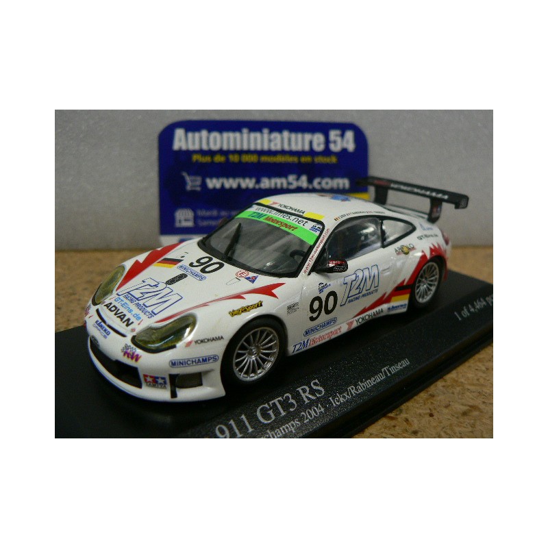 2004 Porsche 911 - 996 GT3 RS ph2 n°90 1000km Spa-Francorchamps T2M 2004 Ickx - Rabineau - Tinseau 400046980 Minichamps