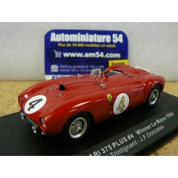 1954 Ferrari 375 PLUS n°4 M.Trintignant - J.F.Gonzales 1st Winner Le Mans LM1954 Ixo Models