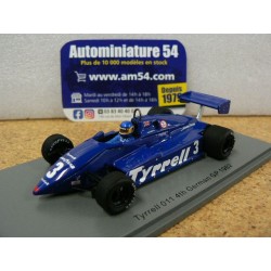 1982 Tyrrell 011n°3 Michele Alboreto 4th German GP S7283 Spark Model