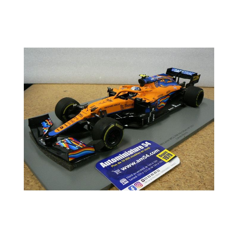 2021 McLaren MCL35M n°4 Lando Norris Abu Dhabi GP 18S608 Spark Model