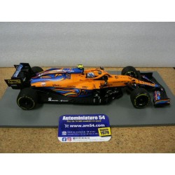 2021 McLaren MCL35M n°4 Lando Norris Abu Dhabi GP 18S608 Spark Model