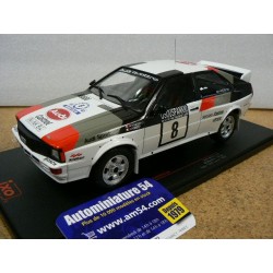 1982 Audi Quattro n°8 Mouton - Pons 1000 Lakes 18RMC094C Ixo Models