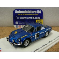 1969 Alpine A110 n°10 Vinatier - Callewaert 1st Winner Rallye des Routes du Nord SF231 Spark Model