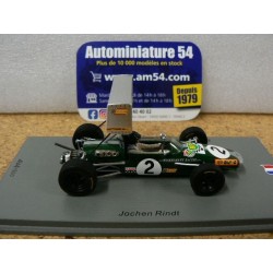 1968 Brabham BT23C n°2 Jochen Rindt Essai Albi GP F2 SF251 Spark Model