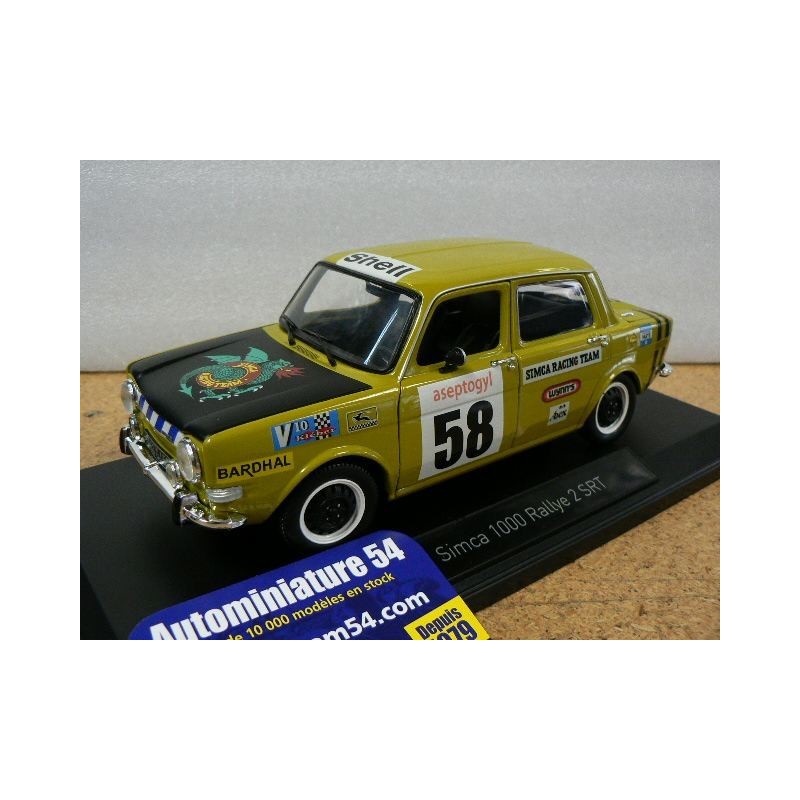 1973 Simca 1000 Rallye 2 SRT n°58 Acide Green 185699 Norev