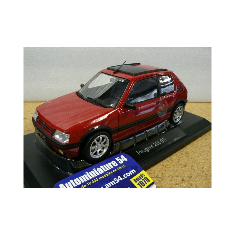 Peugeot 205 GTI 1.9 PTS Rims 1991 Red 184848 Norev