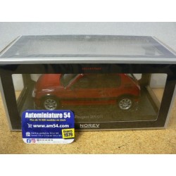 Peugeot 205 GTI 1.9 PTS Rims 1991 Red 184848 Norev