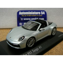 Porsche 911 - 992 Targa 4S Silver 2020 410069560 Minichamps