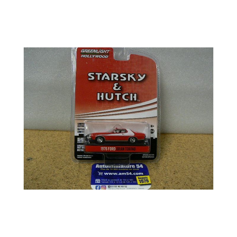 Gran Torino Starsky et Hutch 1976 crashed version 44955-F Greenlight 1.64ième