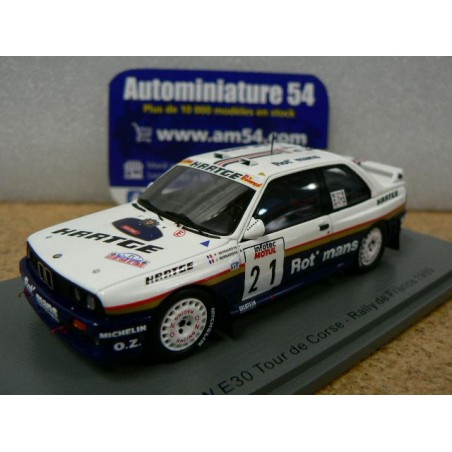 1989 BMW E30 n°21 Bernardini - Bernardini Tour de Corse S8485 Spark Model