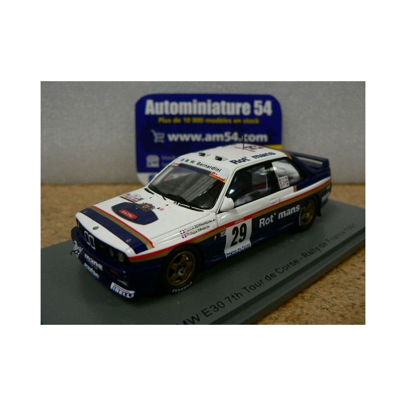 1991 BMW E30 n°21 Bernardini - Dran Padovani Tour de Corse S8489 Spark Model