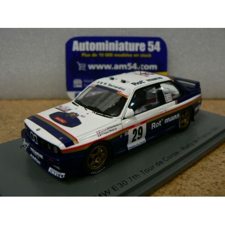 1991 BMW E30 n°21 Bernardini - Dran Padovani Tour de Corse S8489 Spark Model